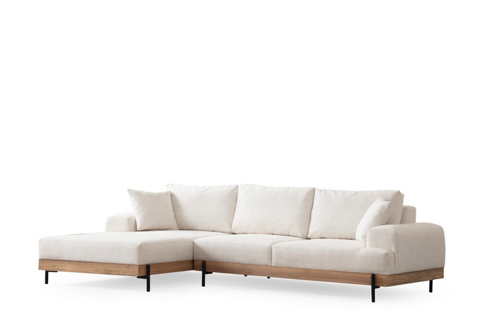 Atelier Del Sofa Eti Oak Left - White